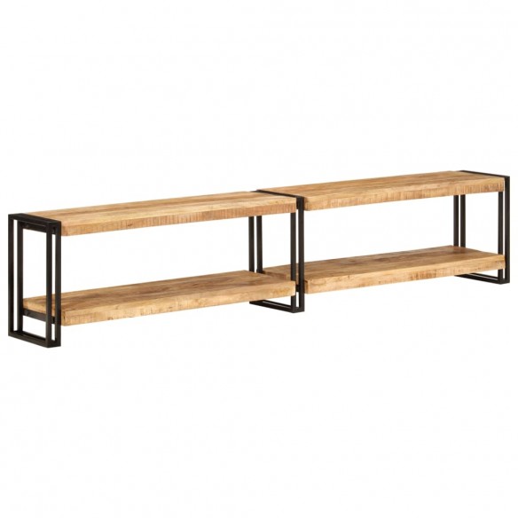 Meuble TV 200x30x40 cm bois massif de manguier