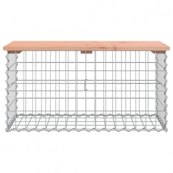 Banc de jardin design gabion 83x44x42 cm bois massif de douglas