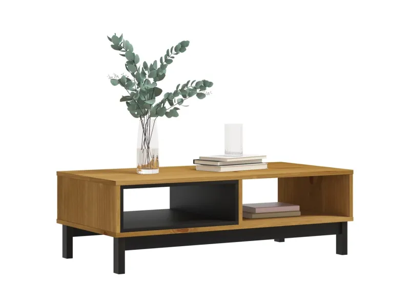 Table basse FLAM 100x50x32,5 cm bois de pin massif
