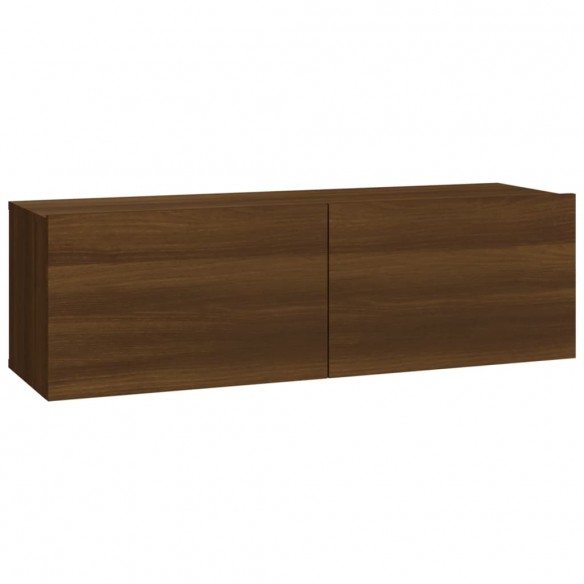 Meubles TV 2 pcs Chêne marron 100x30x30 cm Bois d'ingénierie