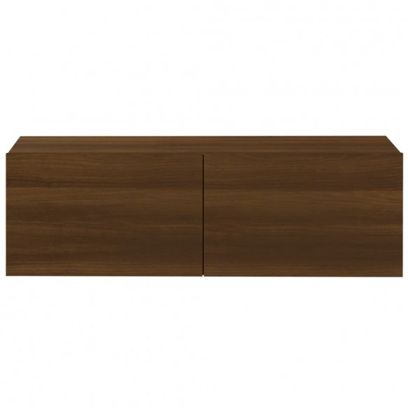 Meubles TV 2 pcs Chêne marron 100x30x30 cm Bois d'ingénierie