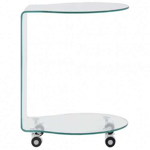 Table basse 45 x 40 x 58 cm Verre trempé