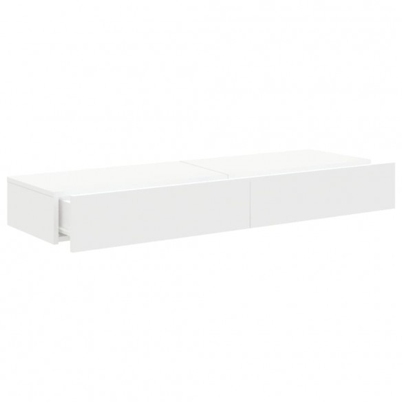 Meubles TV avec éclairage LED 2 pcs blanc 60x35x15,5 cm