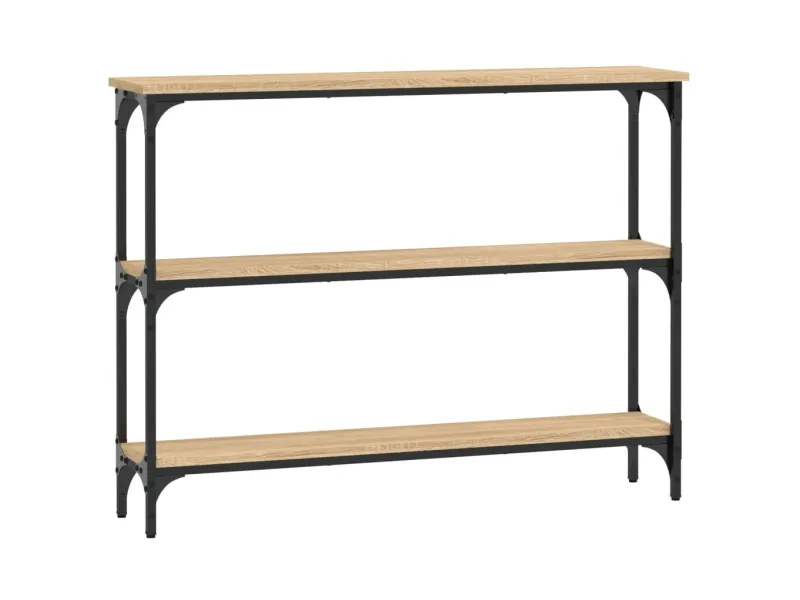 Table console chêne sonoma 100x22,5x75 cm bois d'ingénierie