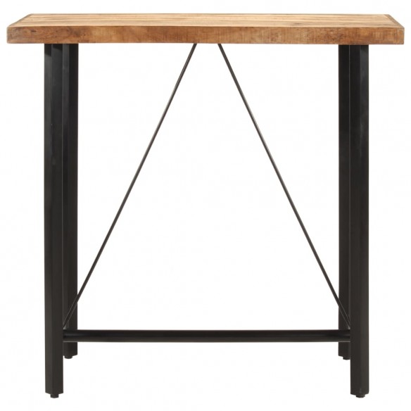 Table de bar 110x55x107 cm bois massif de manguier et fer