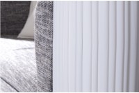 Lampadaire blanc de 120cm en tissu de latex plissé coloris blanc