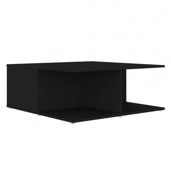 Table basse Noir 80x80x31 cm Aggloméré