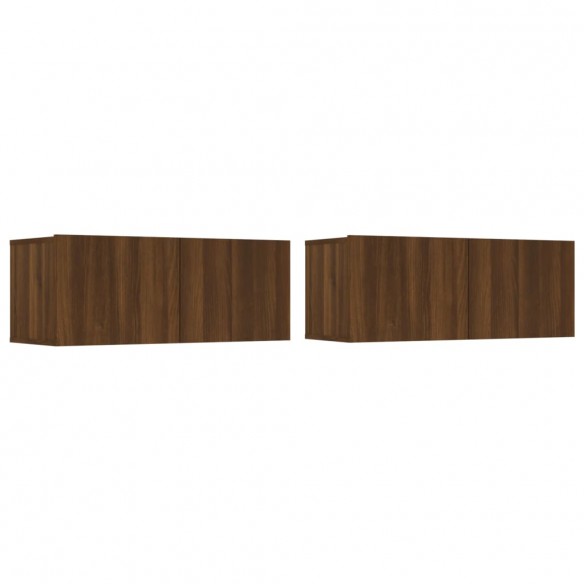 Ensemble de meubles TV 4 pcs Chêne marron Bois d'ingénierie