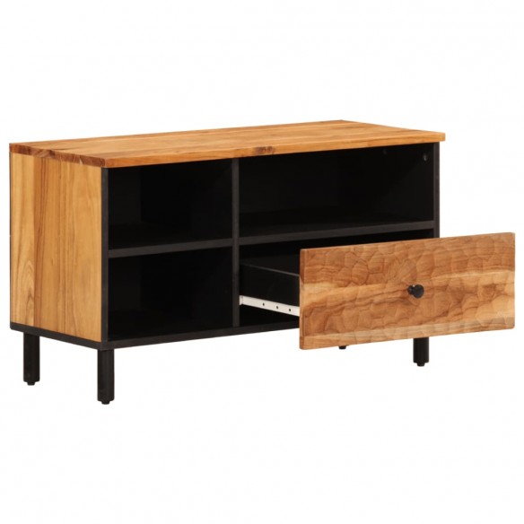 Meuble TV 80x33x46 cm bois d'acacia massif