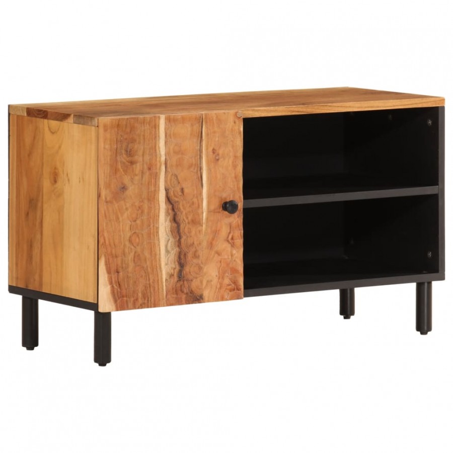 Meuble TV 80x33x46 cm bois d'acacia massif