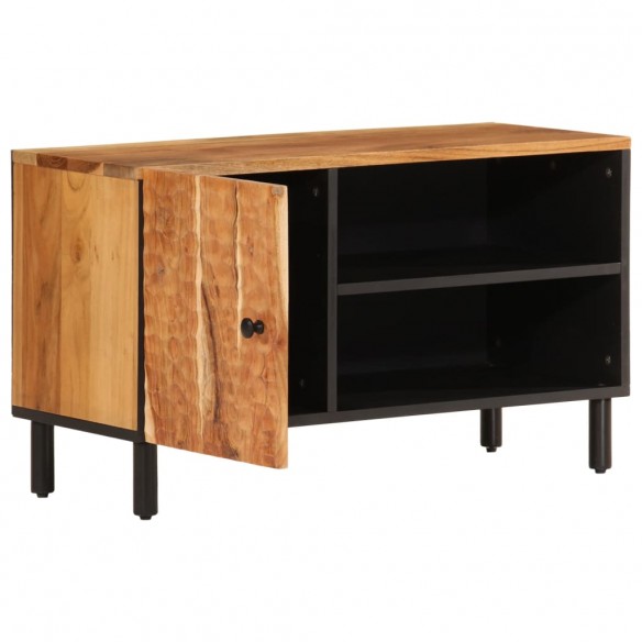 Meuble TV 80x33x46 cm bois d'acacia massif