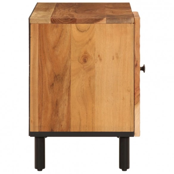 Meuble TV 80x33x46 cm bois d'acacia massif