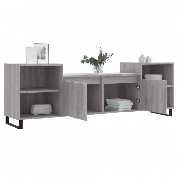 Meuble TV Sonoma gris 160x35x55 cm Bois d'ingénierie