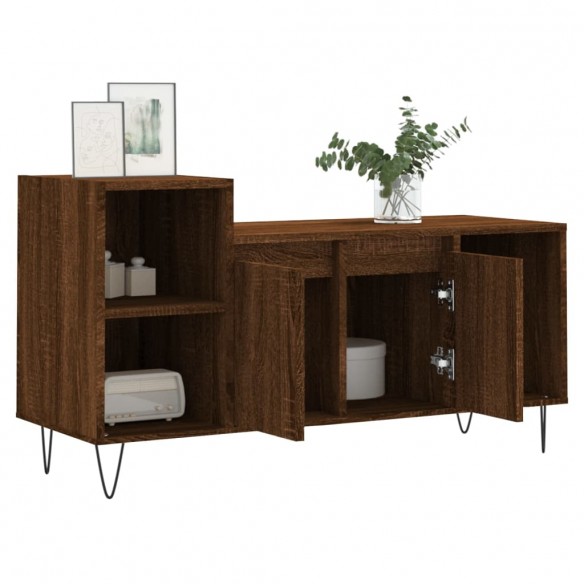 Meuble TV Chêne marron 100x35x55 cm Bois d'ingénierie