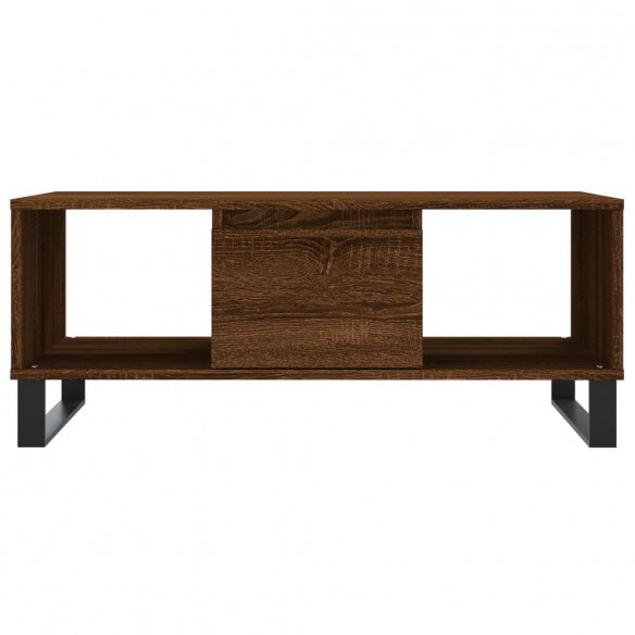 Table basse Chêne marron 90x50x36,5 cm Bois d'ingénierie