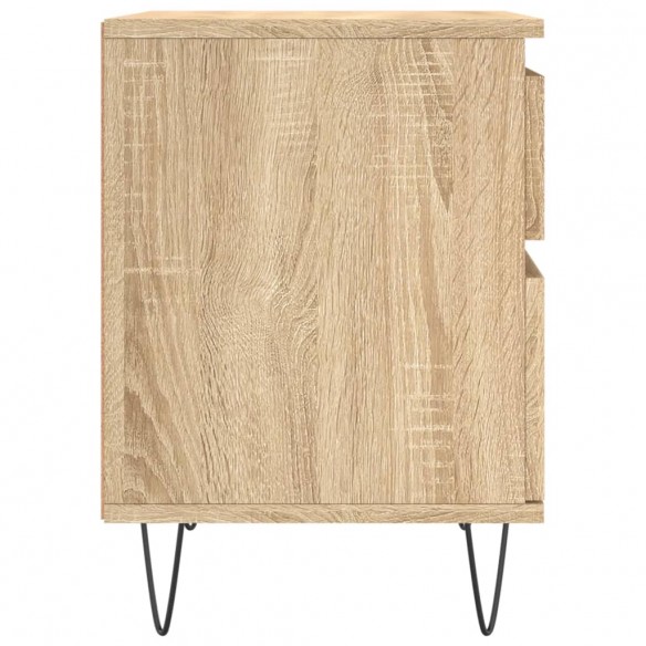 Table de chevet chêne sonoma 40x35x50 cm bois d’ingénierie