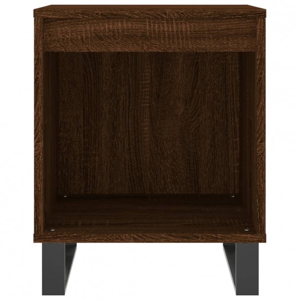 Table de chevet chêne marron 40x35x50 cm bois d’ingénierie