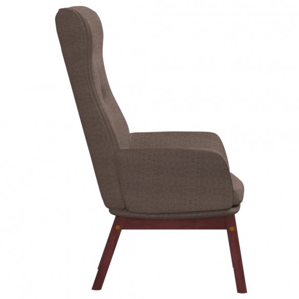 Chaise de relaxation Taupe Tissu