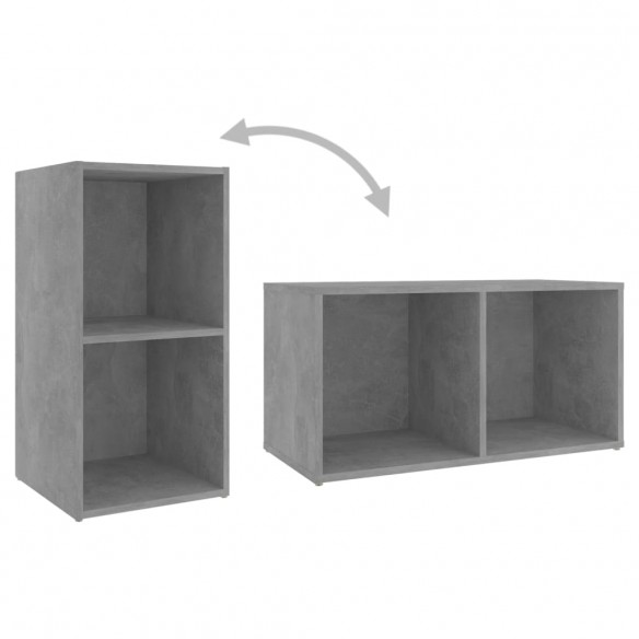 Meubles TV 4 pcs Gris béton 72x35x36,5 cm Aggloméré