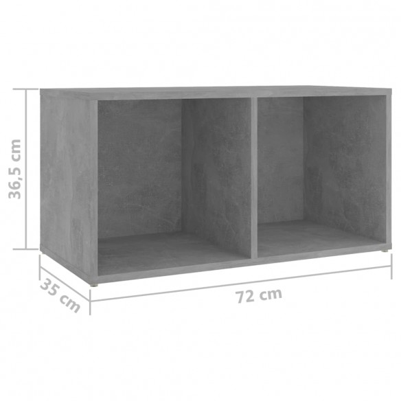 Meubles TV 4 pcs Gris béton 72x35x36,5 cm Aggloméré