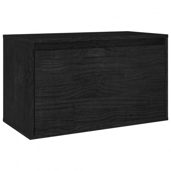 Meubles TV 3 pcs Noir Bois massif de pin