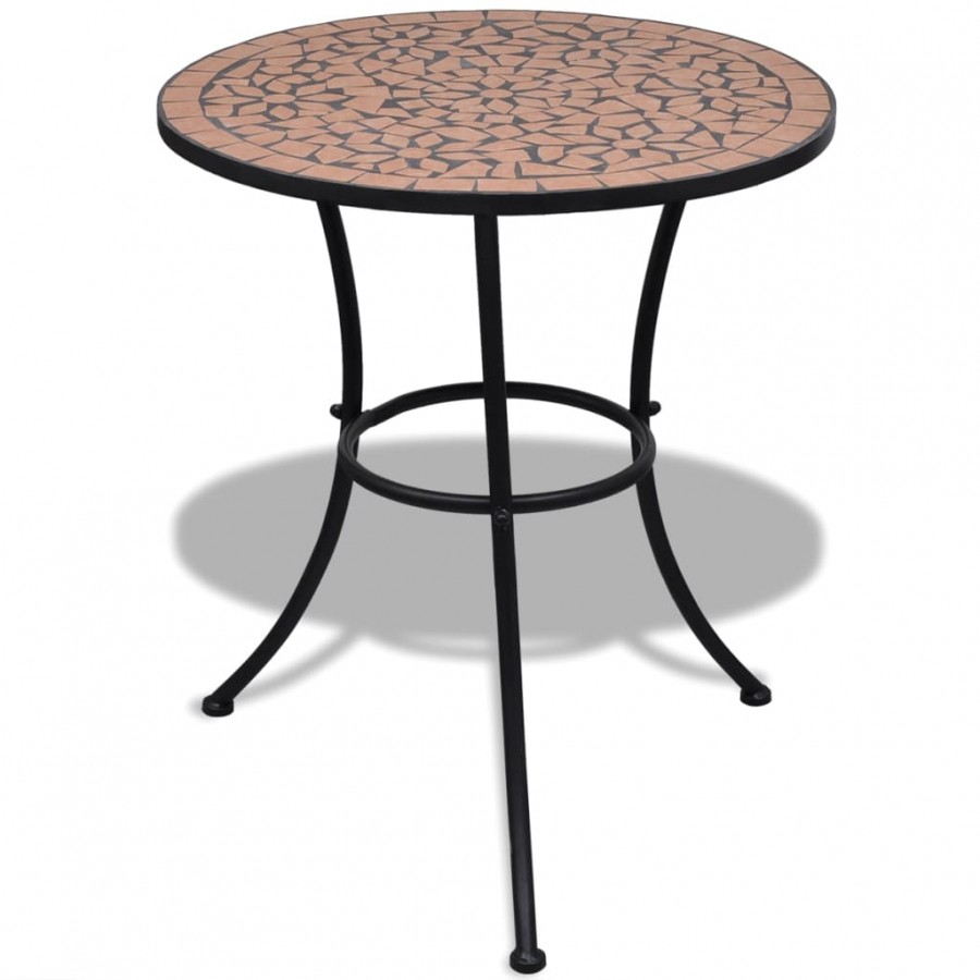 Table de bistro Terre cuite 60 cm Mosaïque