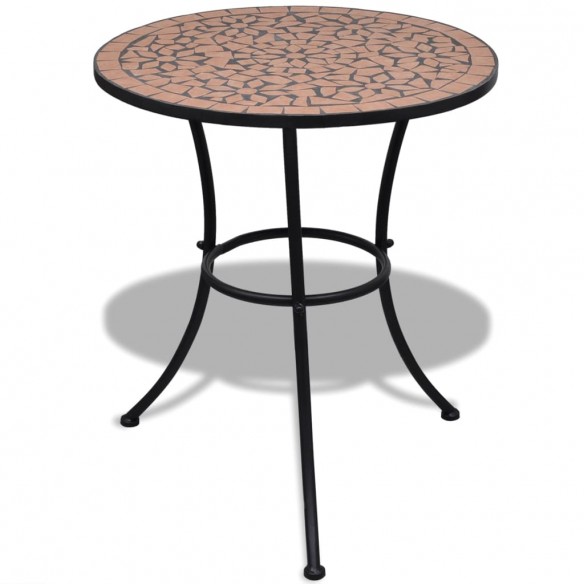 Table de bistro Terre cuite 60 cm Mosaïque