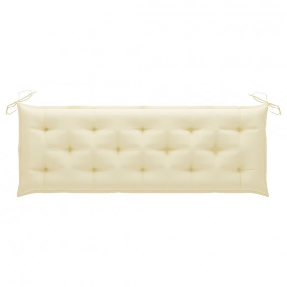 Banc de jardin avec coussin 157 cm Bois d'acacia massif