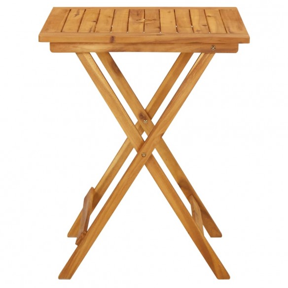 Table pliable de jardin 60x60x75 cm Bois d'acacia solide