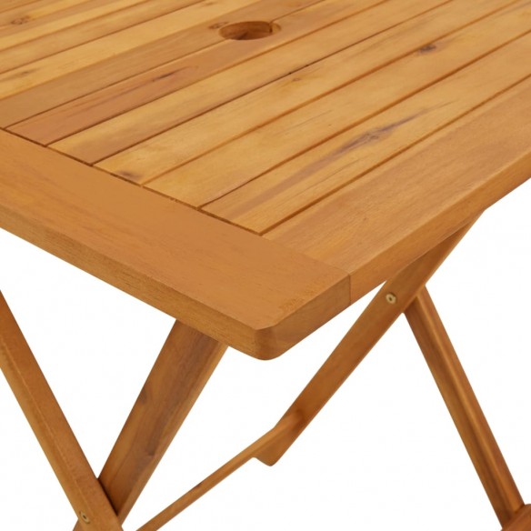 Table pliable de jardin 60x60x75 cm Bois d'acacia solide