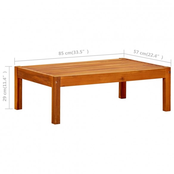 Table de jardin 85x57x29 cm Bois d'acacia massif