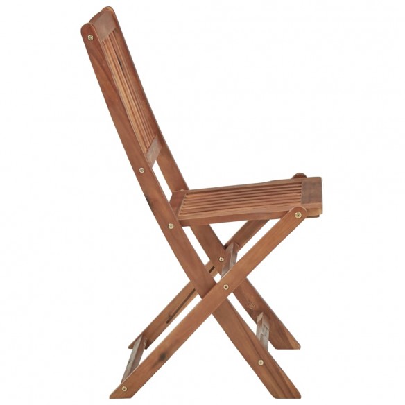 Chaises pliables d'extérieur 8 pcs Bois d'acacia solide