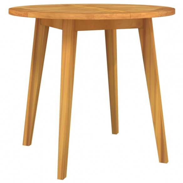 Table de jardin Ø85x75 cm Bois d'acacia solide