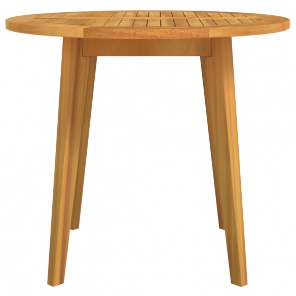 Table de jardin Ø85x75 cm Bois d'acacia solide