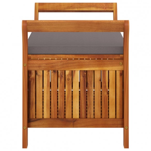 Banc de rangement de jardin avec coussin 91 cm Bois d'acacia