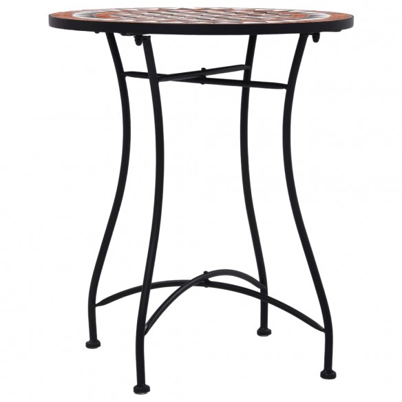 Table de bistro mosaïque Marron 60 cm  Céramique