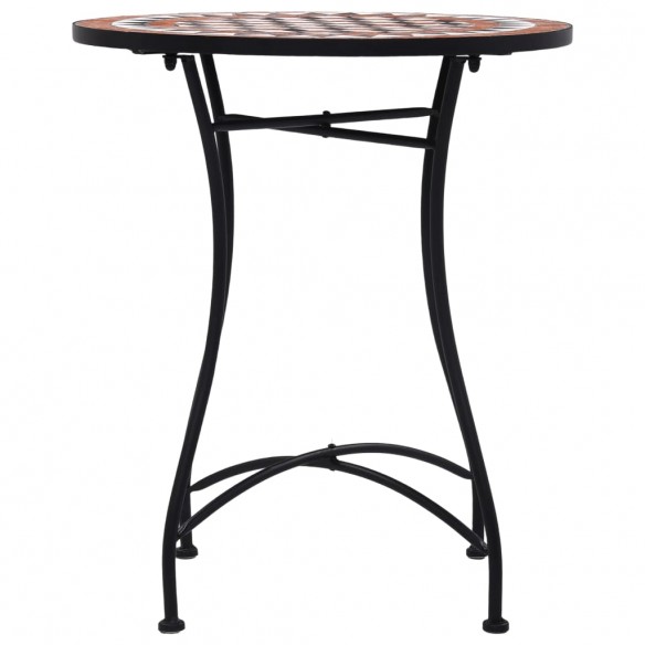 Table de bistro mosaïque Marron 60 cm  Céramique