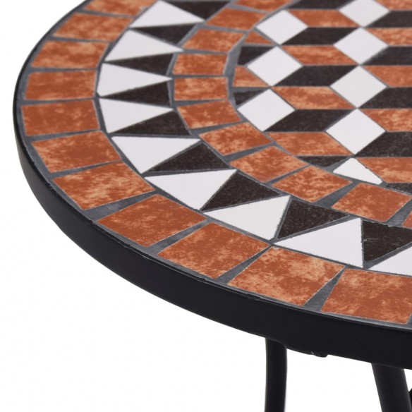 Table de bistro mosaïque Marron 60 cm  Céramique