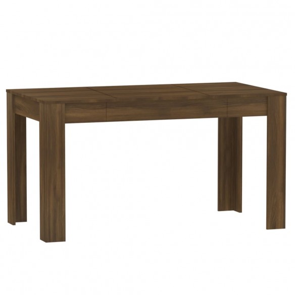 Table à dîner Chêne marron 140x74,5x76 cm Bois d'ingénierie