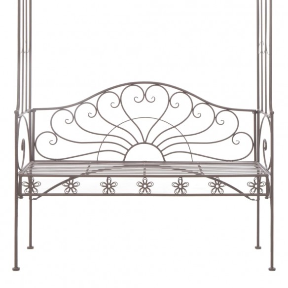 Banc de jardin 122 cm Fer Marron antique