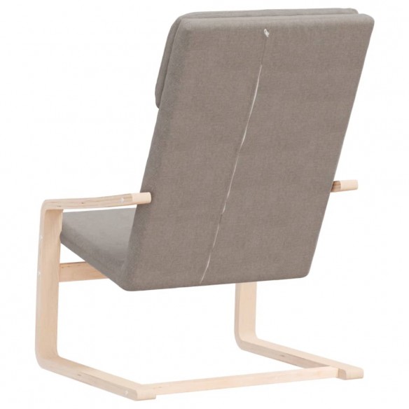 Chaise de relaxation Taupe Tissu