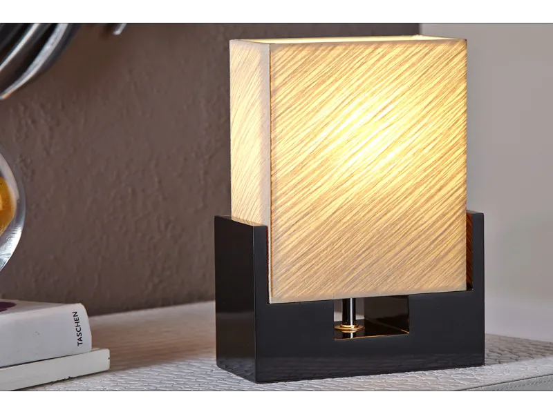 Lampe design en tissu de latex plissé beige