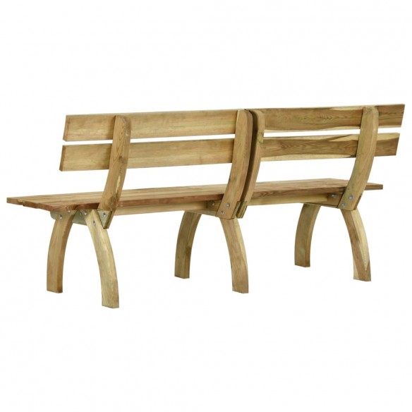 Banc de jardin 220 cm Bois de pin imprégné