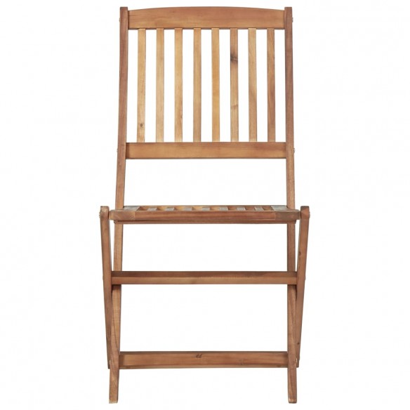 Chaises pliables de jardin 6 pcs Bois d'acacia solide