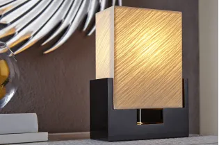 Lampe design en tissu de latex plissé beige 2