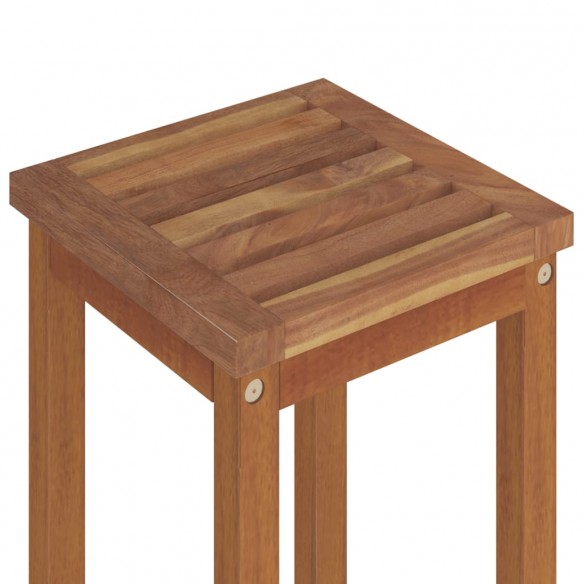 Tabourets de bar lot de 8 bois massif d'acacia