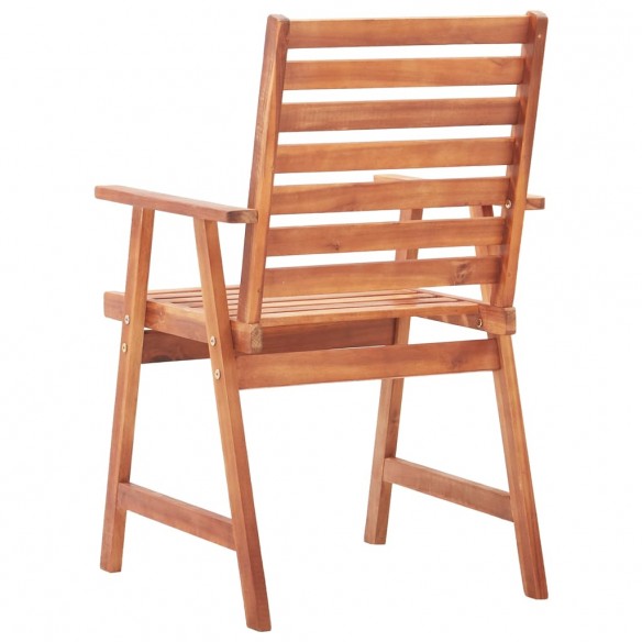 Chaises de salle à manger d'extérieur 8pcs Bois d'acacia massif