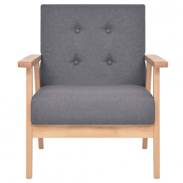 Fauteuil Gris foncé Tissu