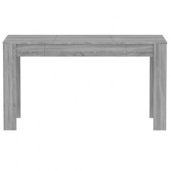 Table à dîner Sonoma gris 140x74,5x76 cm Bois d'ingénierie