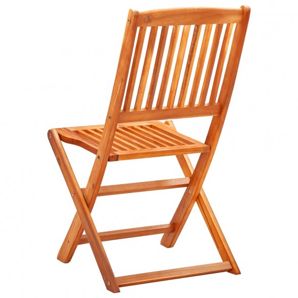 Chaises de jardin pliables 6 pcs Bois d'eucalyptus massif